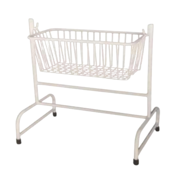Hospital baby cradle stand for newborn care and neonatal nursery applications