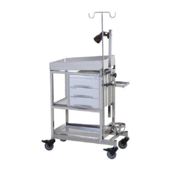 Baby resuscitation trolley for neonatal emergency care and hospital NICU applications