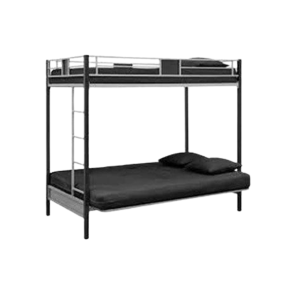 Metal bunk bed for hospital staff accommodation and hostel sleeping arrangements