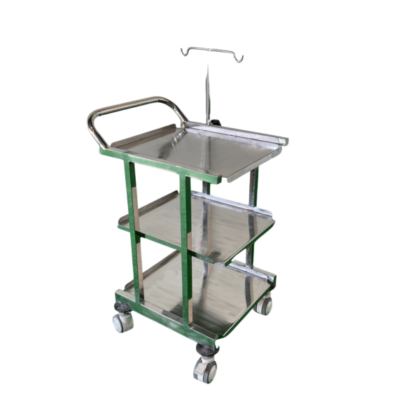 ECG trolley for cardiac monitoring equipment and hospital diagnostic applications