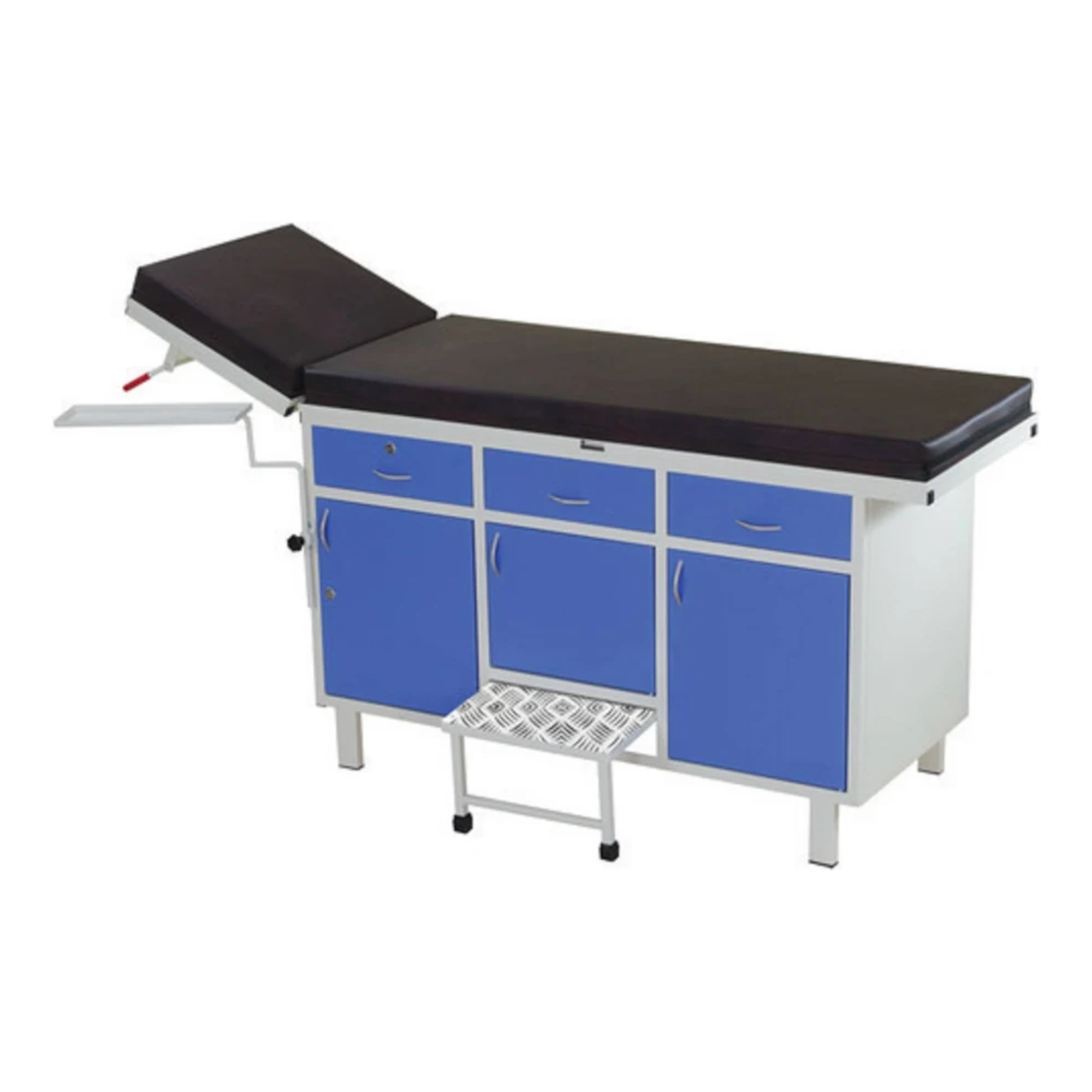 Hospital examination table full cabinet with storage drawers for patient examination and clinical use