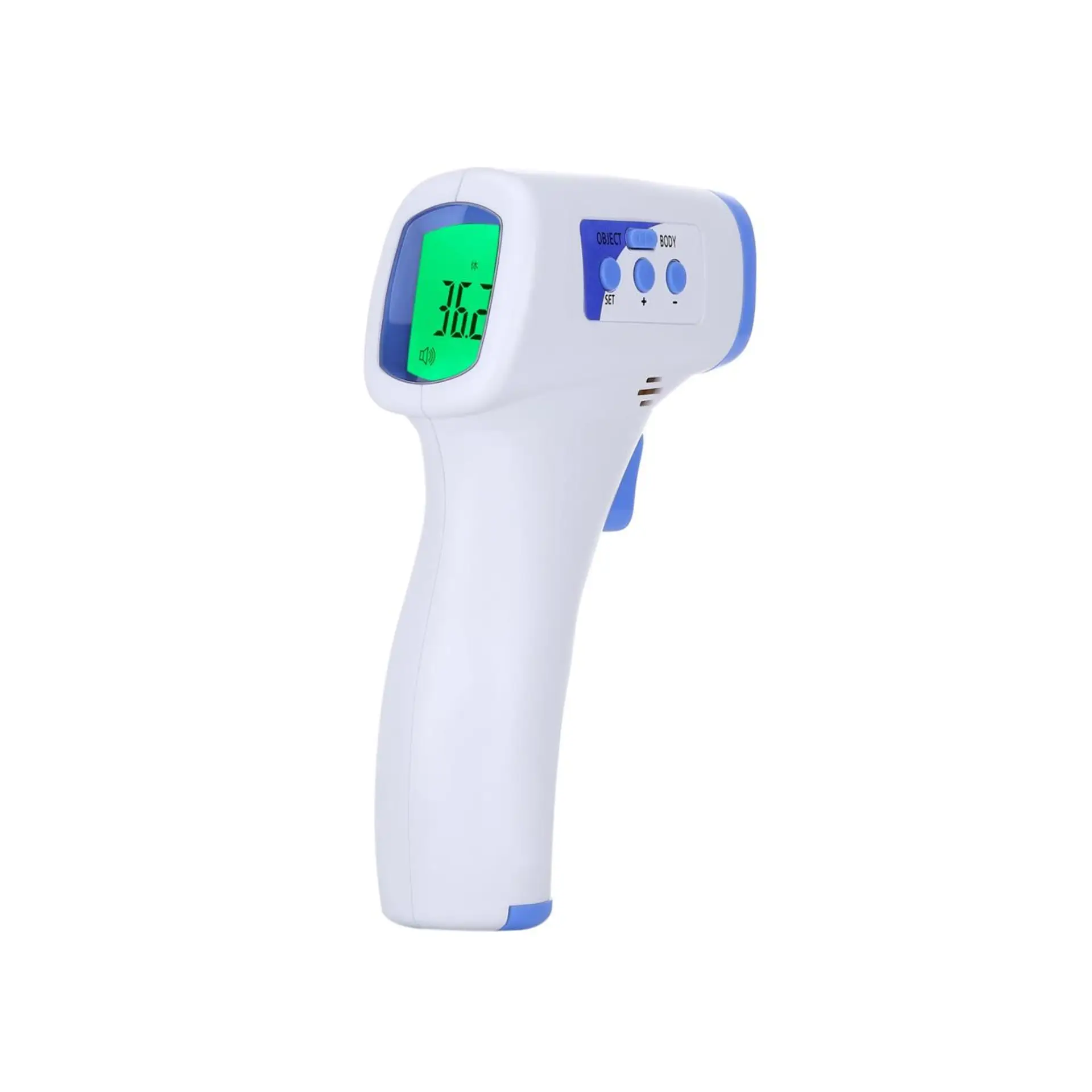 Non contact infrared thermometer for accurate body temperature and fever screening in hospitals
