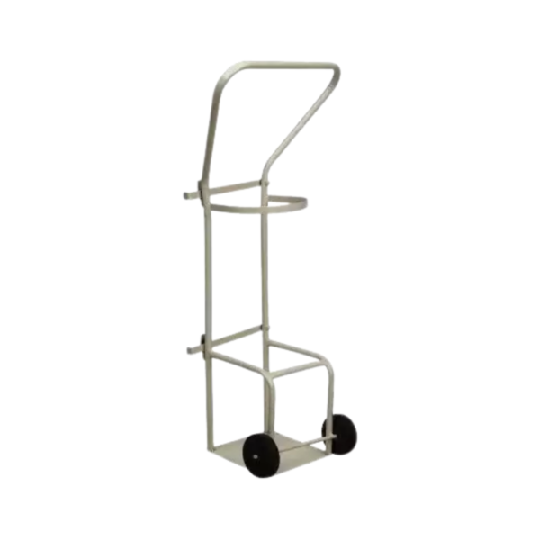 Jumbo cylinder trolley for oxygen cylinder transport and hospital medical gas management