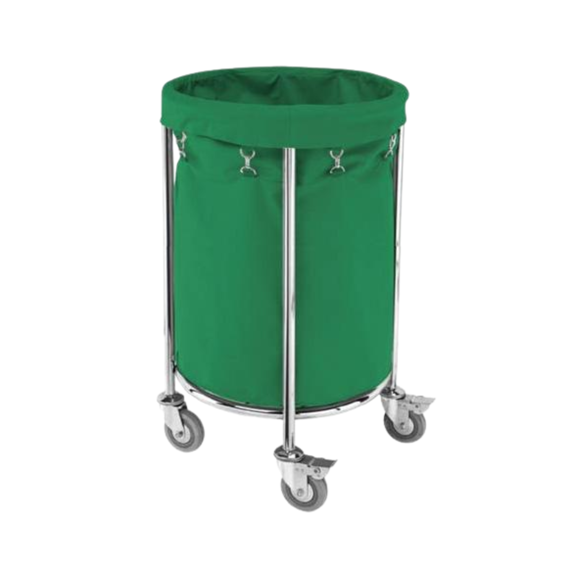 Hospital linen drum trolley for healthcare linen collection and transport management