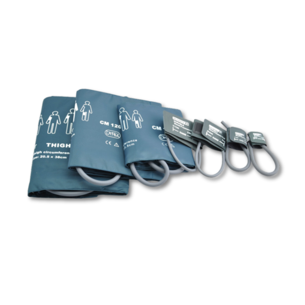 Reusable adult NIBP cuff for patient monitor blood pressure monitoring
