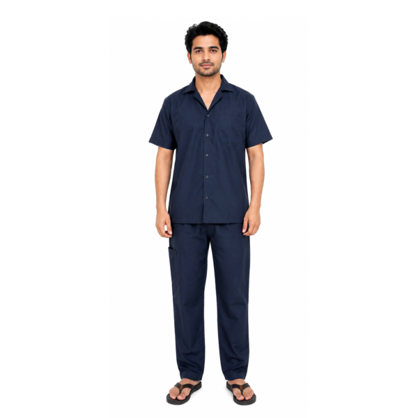 Hospital patient dress gown for comfortable medical care and healthcare use