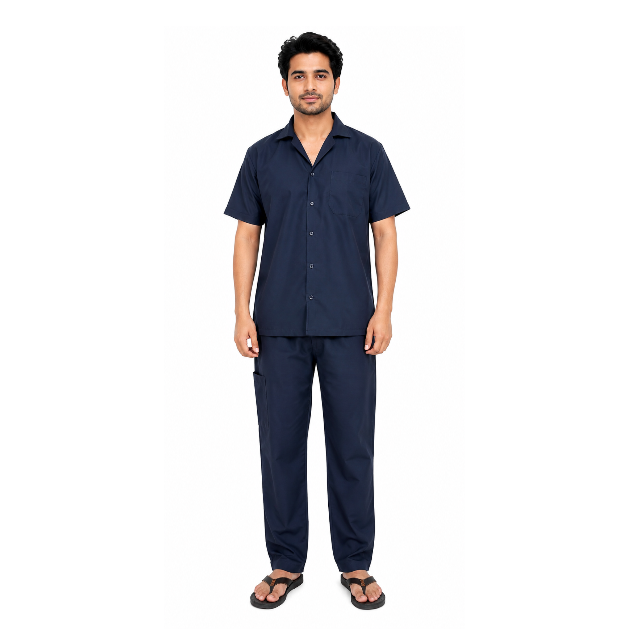Hospital patient dress gown for comfortable medical care and healthcare use