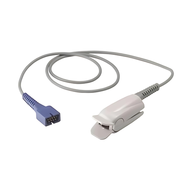 Reusable SpO2 probe for patient monitor oxygen saturation monitoring