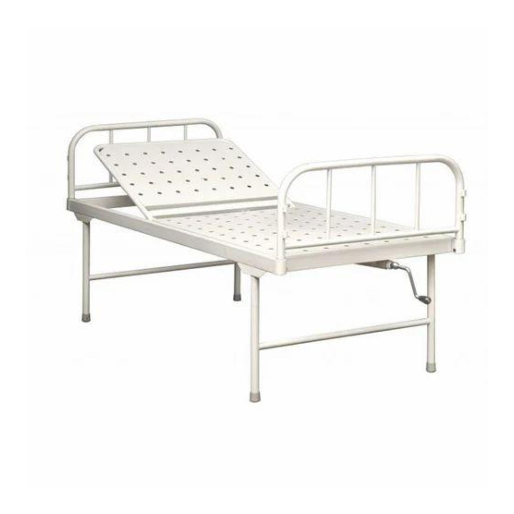 Semi fowler hospital bed with adjustable backrest for patient care and recovery