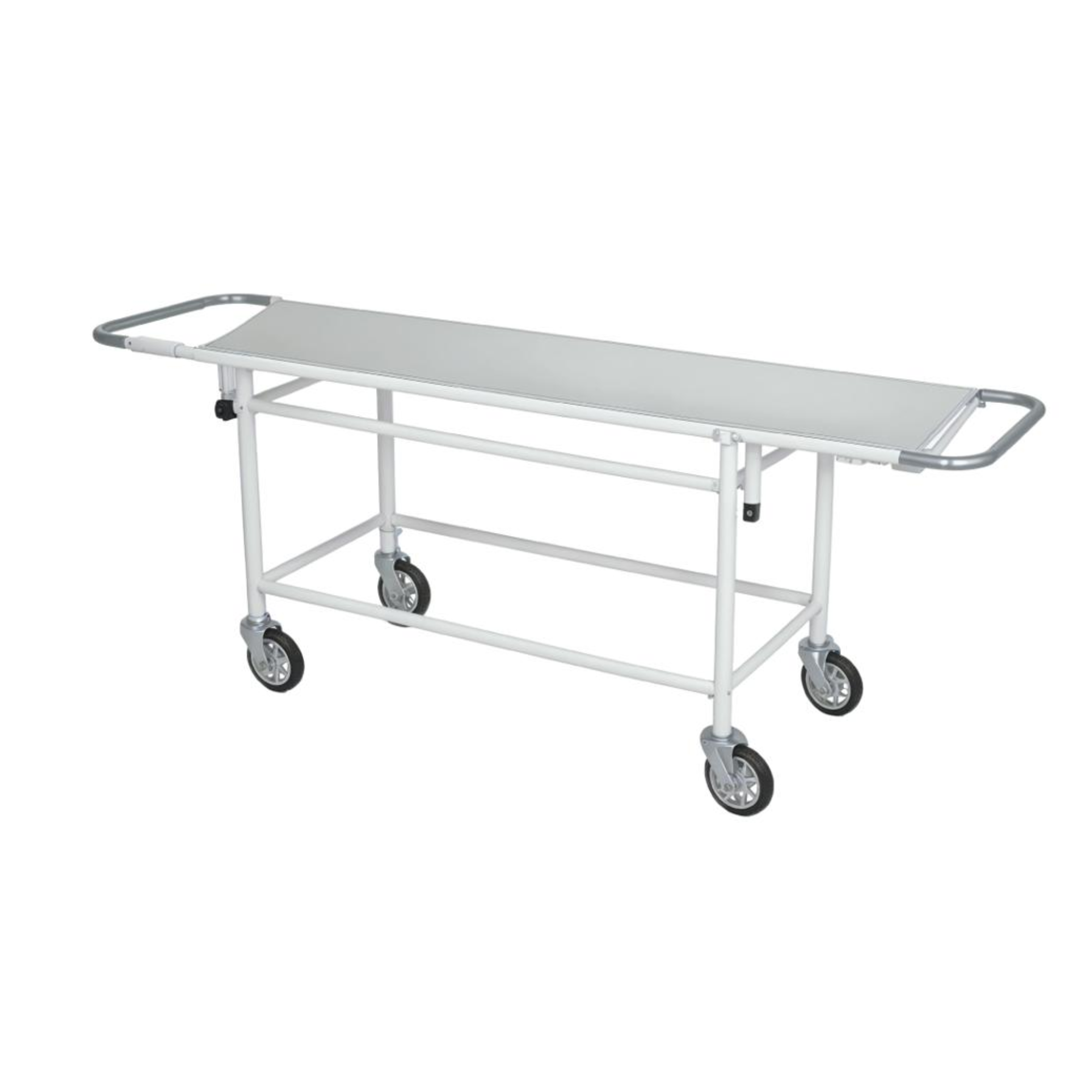 Hospital stretcher trolley for patient transport and emergency medical care