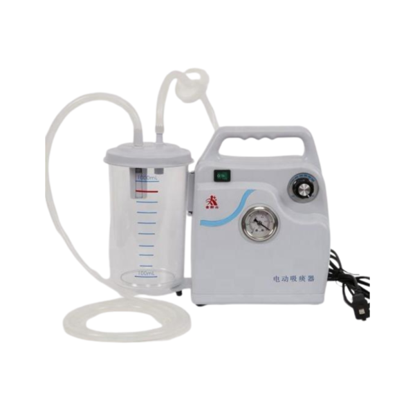 Portable suction machine for airway secretion removal and emergency medical care