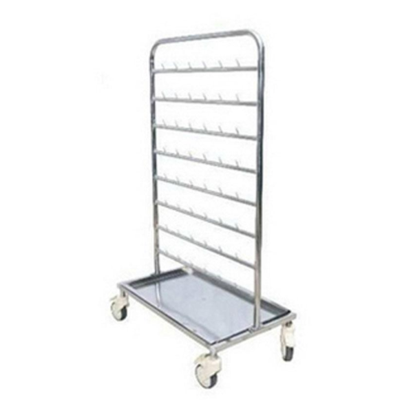 Stainless steel swab rack for hospital dressing and surgical utility management